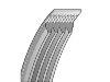 многоклиновый  ремень  V-Ribbed Belt:4PK1020